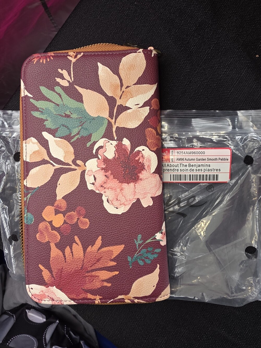 All About The Benjamins Wallet in Autumn Garden